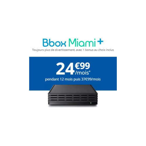 Bouygues lance sa nouvelle offre Bbox Miami+