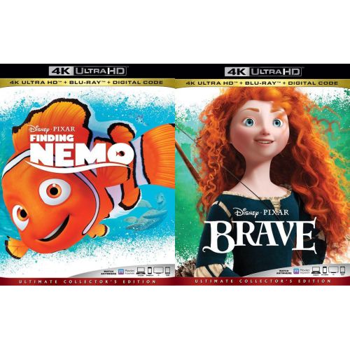 Rebelle et Le Monde de Nemo aperçus en 4K Ultra HD Blu-ray chez Pixar