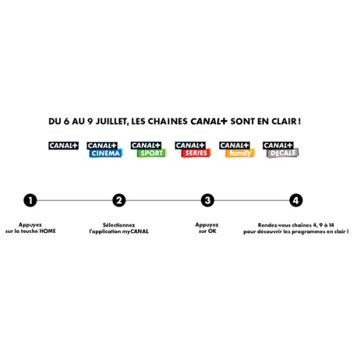 Canal+ : Les six chaînes sont en clair jusqu'au 9 juillet
