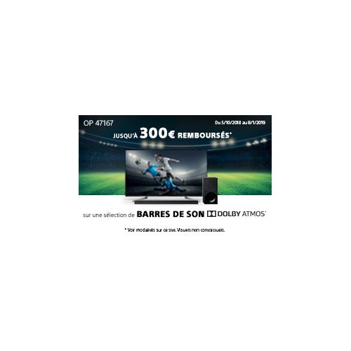 ODR Sony : Jusqu'à 500 euros remboursés sur TV ultra HD 4K