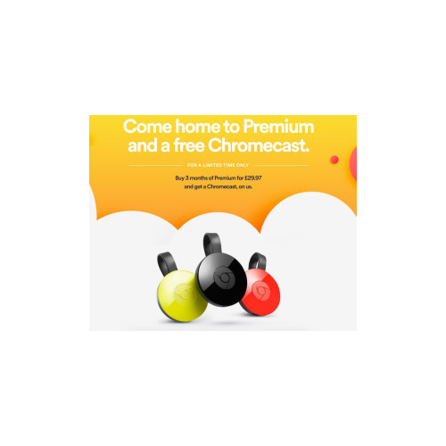 Spotify offre un Chromecast à ses nouveaux clients anglosaxons