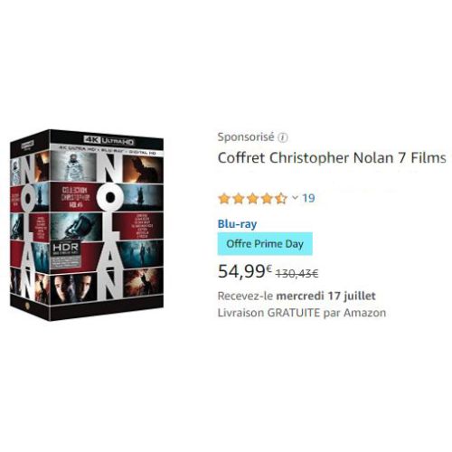 Prime Day 2019 : Des coffrets Blu-ray 4K avec de superbes remises !