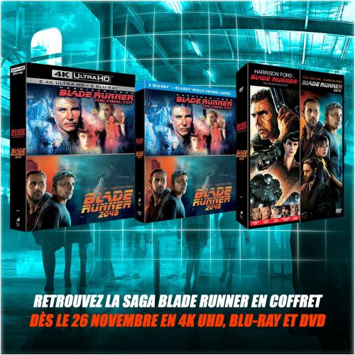 Saga Blade Runner : Coffret spécial 4K Ultra HD Blu-ray en France dès le 26 novembre