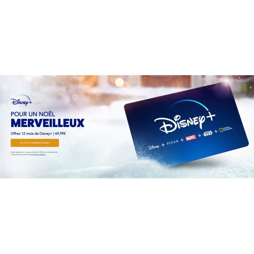 Disney+ lance en France une formule d'abonnement cadeau