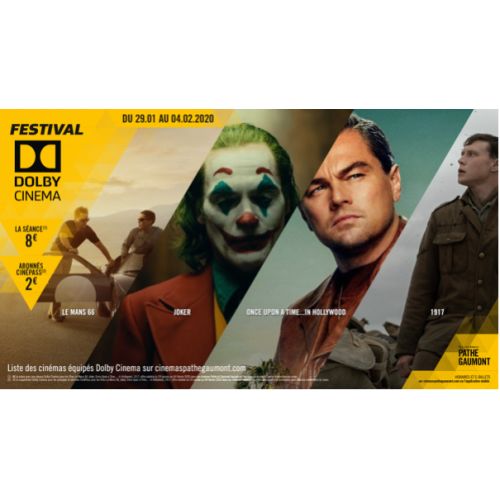 Festival Dolby Cinema : En France du 29 janvier au 4 février prochain