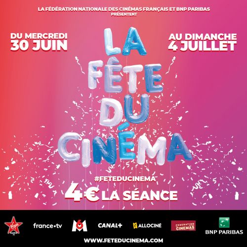 La Fête du Cinéma revient officiellement du 30 juin au 4 juillet 2021