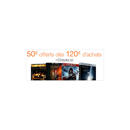 DERNIERES HEURES : 50€ offerts dès 120€ d'achats en Blu-ray
