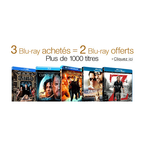 DERNIER WEEK-END : 3 Blu-ray achetés = 2 Blu-ray offerts