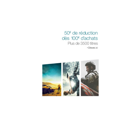 DERNIER WEEK-END : 50€ de réduction dès 100€ d'achats en Blu-ray