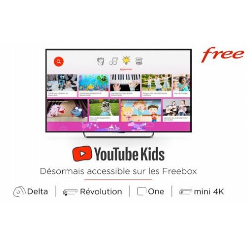 YouTube Kids débarque sur les différentes Freebox