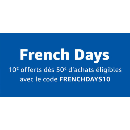 JOUR 2 : Amazon French Days : 10 euros offerts dès 50 euros d'achats