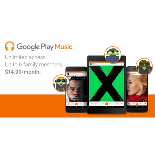 Une formule familiale pour Google Play Music