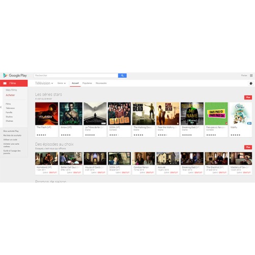 VOD Google Play : Les séries débarquent en France !
