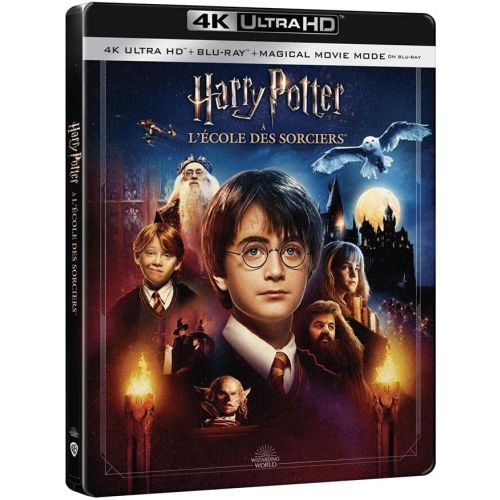 Harry Potter à l'école des sorciers (Steelbook 4K) : L'édition 4K Ultra HD  Blu-ray à 10.99€ seulement