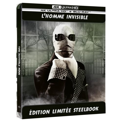 L'Homme Invisible (1933) en Steelbook 4K Ultra HD Blu-ray en France le 6 octobre