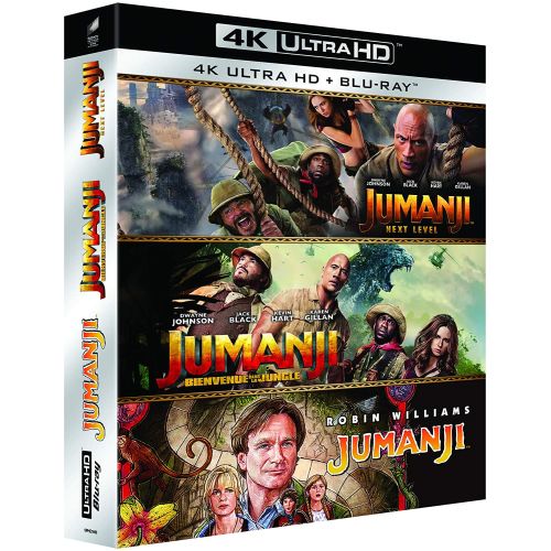 Jumanji : Les trois films de la saga réunis en coffret 4K Ultra HD Blu-ray