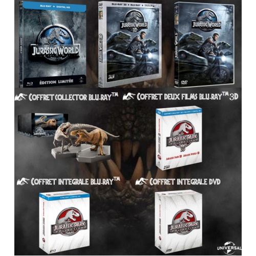 Jurassic World en Blu-ray : Contenu officiel dévoilé !