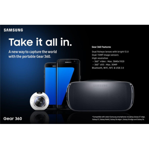 Samsung Gear 360 : une caméra qui filme à 360 degrés