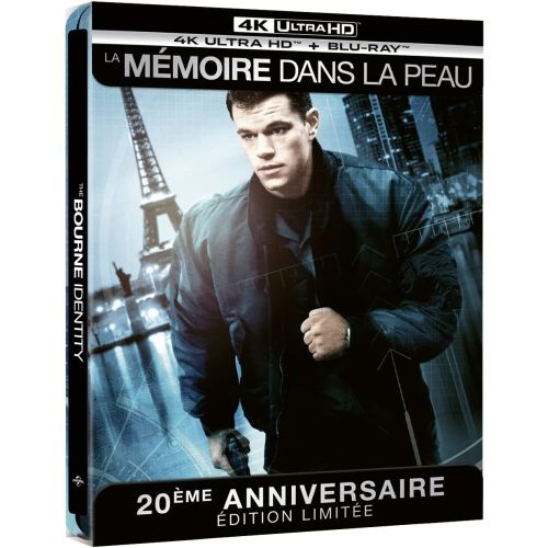 MAJ : La Mémoire dans la peau en Steelbook 4K (20ème anniversaire) le 8 juin en France