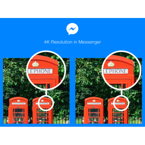 Facebook : L'envoi de photos 4K désormais possible via Messenger