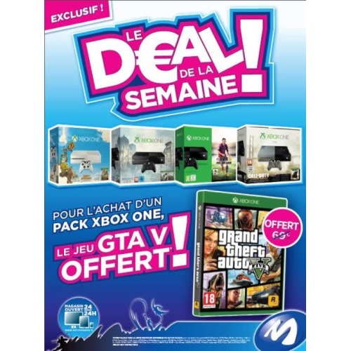 GTA V offert pour l’achat d’un pack Xbox One jusqu’au 1er décembre