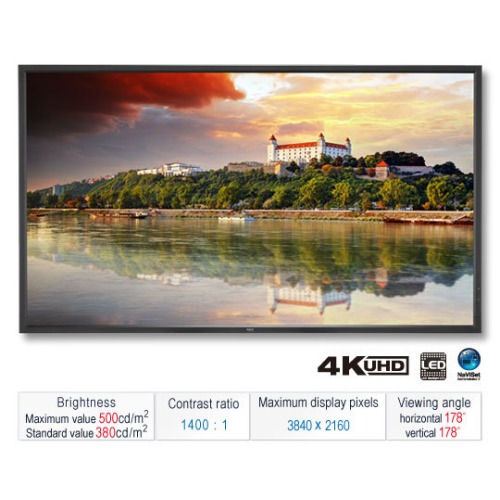 NEC MultiSync X841UHD : Moniteur Ultra HD 4K de 84 pouces
