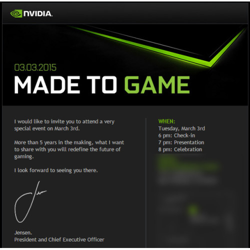NVIDIA va dévoiler un produit révolutionnaire le 3 mars !