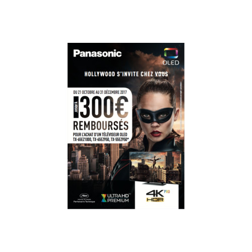 Panasonic : 300 euros remboursés sur les TV OLED jusqu'au 31 décembre