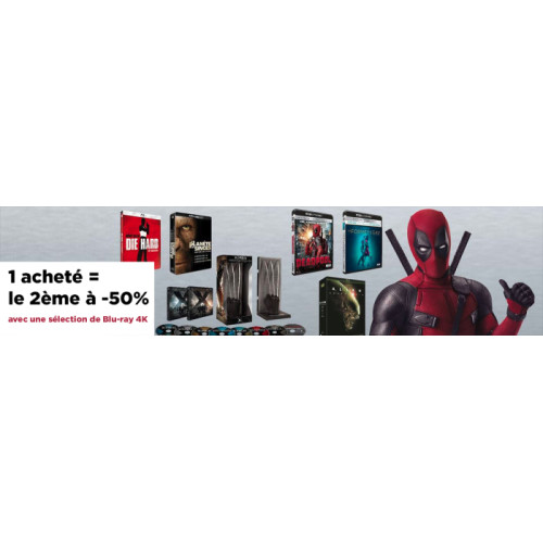 Ultra HD Blu-ray : 1 acheté = le 2ème à -50%