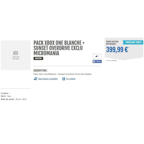 Une Xbox One blanche le 28 octobre en France