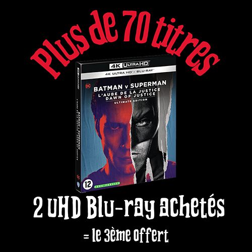 Plus de 70 titres : 2 UHD 4K Blu-ray achetés = le 3ème offert !