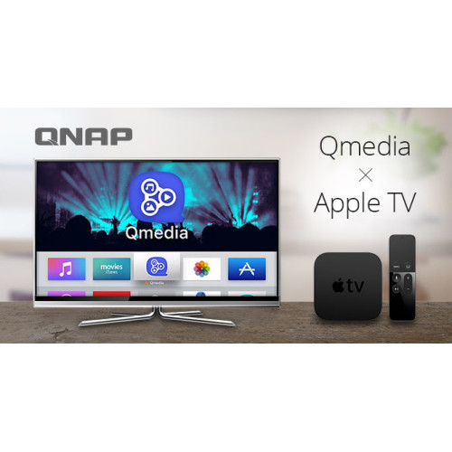 NAS QNAP : Lancement de l'application Qmedia pour Apple TV