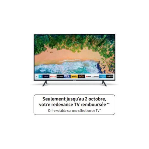 ODR Samsung : La redevance TV remboursée pour l'achat d'une TV LED 4K