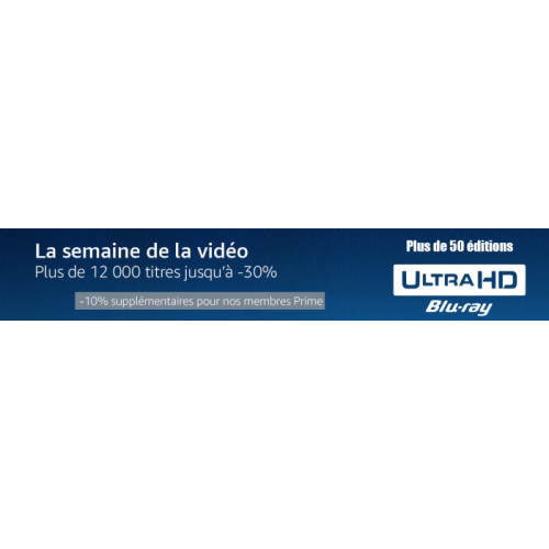 Semaine de La Vidéo (Noël) : Blu-ray et 4K Blu-ray jusqu'à -30%