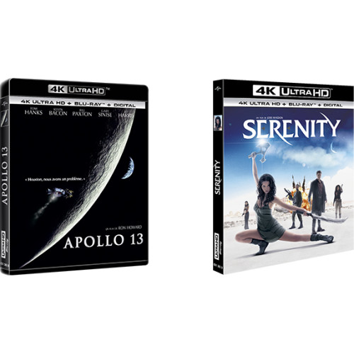 Serenity et Apollo 13 en Ultra HD Blu-ray : Détails des éditions françaises !