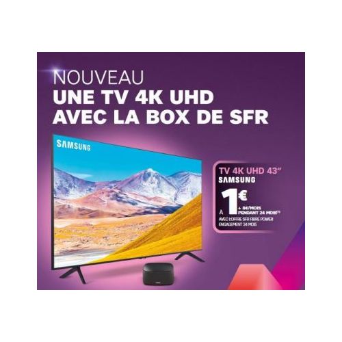 SFR lance une offre combinant abonnement internet et TV 4K UHD