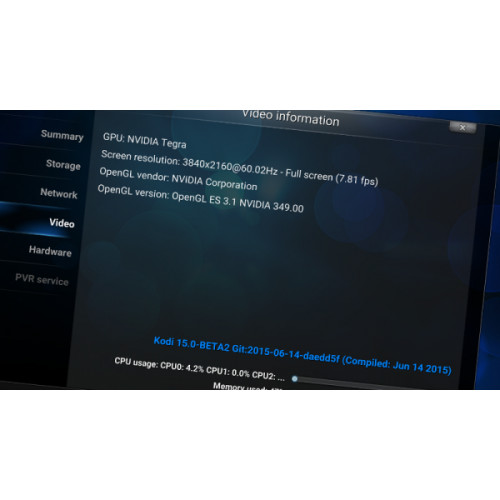 Kodi 15.0 compatible 4K sous Android