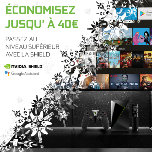 NVIDIA : 40 euros de remise sur la SHIELD TV jusqu'au 26 décembre