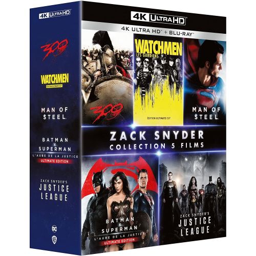 Zack Snyder : Un coffret 5 films (4K Ultra HD Blu-ray) à partir du 10 novembre en France