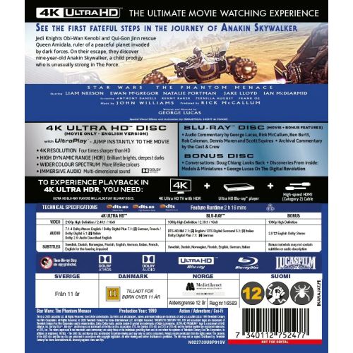 Star Wars en 4K Ultra HD Blu-ray : Détails techniques et bonus dévoilés !