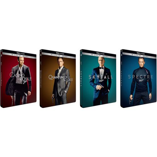 James Bond : Visuels dévoilés pour les Steelbook 4K UHD Blu-ray (le 18.03)
