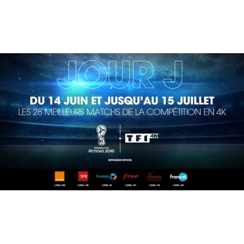 Coupe du Monde 2018 en 4K : Les différents modes d'accès !