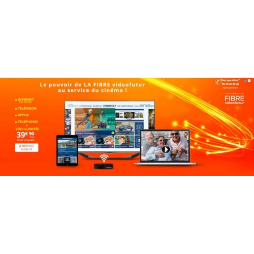 Videofutur lance une offre Triple Play : La Fibre Videofutur !