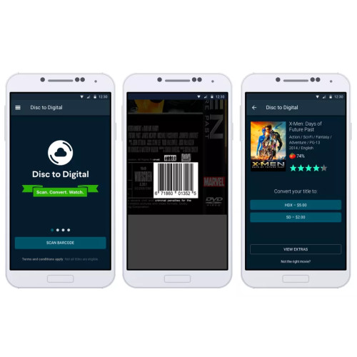 Vudu propose la conversion DVD et Blu-ray en films dématérialisés