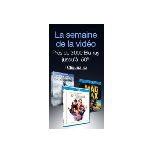 Dernières Heures - La Semaine de la Vidéo : Blu-ray jusqu'à -50% !