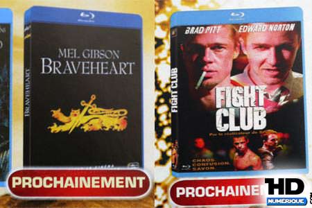 Braveheart et Fight Club en Blu-Ray Disc