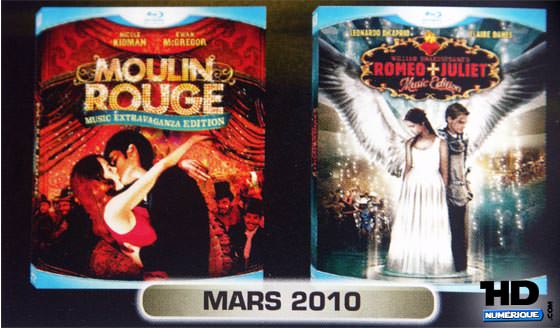 « Moulin Rouge » et « Roméo et Juliette » dès mars 2010 en Blu-Ray !