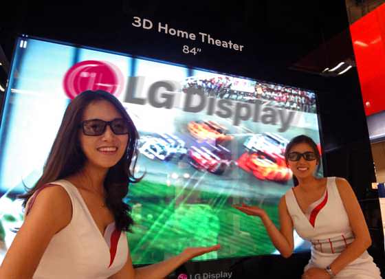 Un écran 4K et 3D relief de 84 pouces chez LG