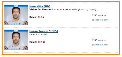 VOD HD chez Amazon.com : 2.99$ l'épisode ?