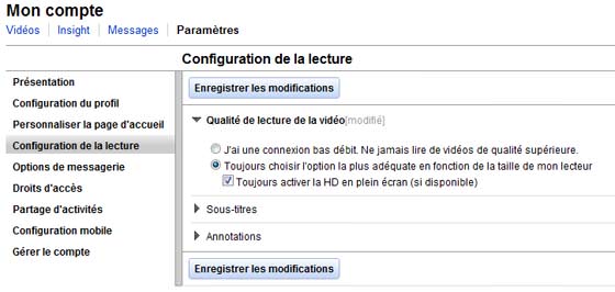 YouTube : Comment imposer l'option HD sur vos vidéos ?